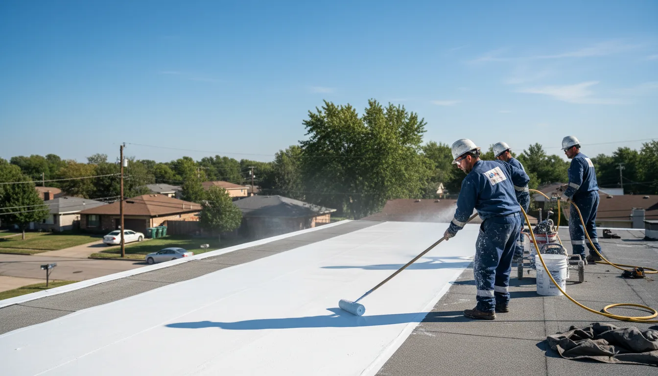 Commercial roof coating in Yorktown, IN near me
